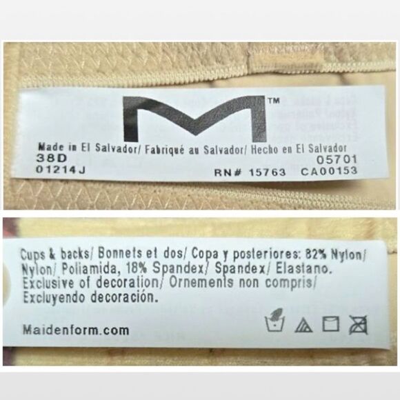 New Nude Convertible Bra Convertible Nude 38D - Picture 14 of 16